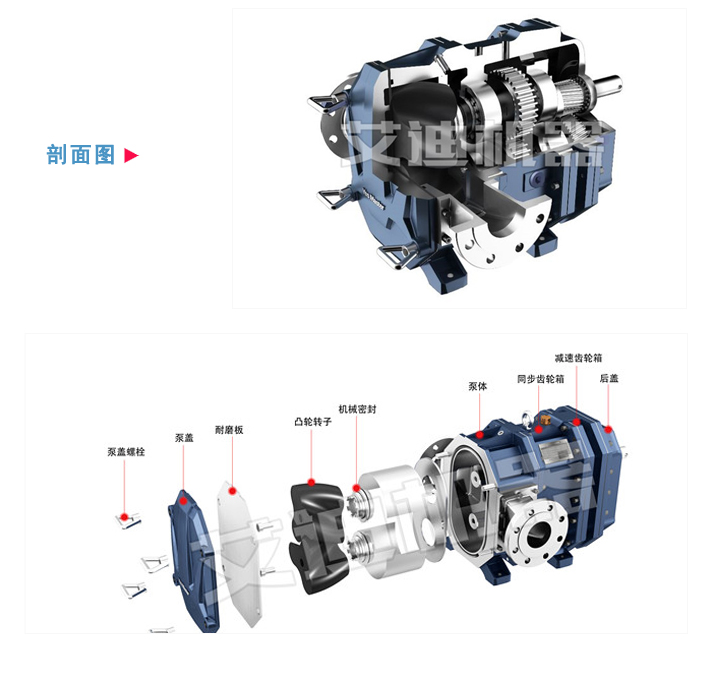 耐腐蚀泵泼面图,爆炸图